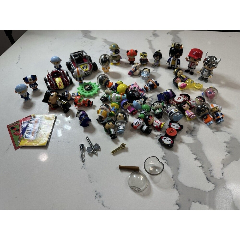 HUGE Lot of Assorted Ryan's World Figures Cars Accessories GUS Etc Some Rares